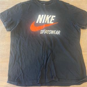 black nike sport shirt Large